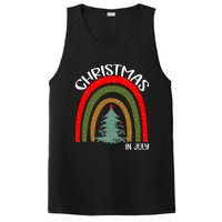 Vintage Christmas Tree Rainbow Christmas In July PosiCharge Competitor Tank