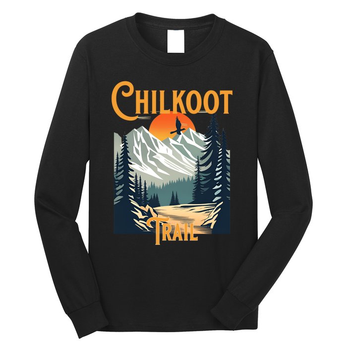 Vintage Chilkoot Trail Souvenir Hiking Long Sleeve Shirt