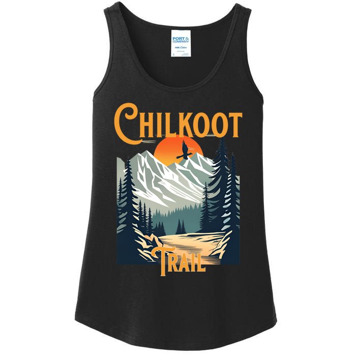 Vintage Chilkoot Trail Souvenir Hiking Ladies Essential Tank