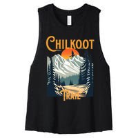 Vintage Chilkoot Trail Souvenir Hiking Women's Racerback Cropped Tank