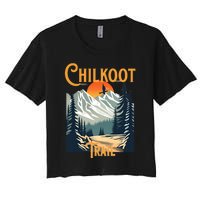 Vintage Chilkoot Trail Souvenir Hiking Women's Crop Top Tee