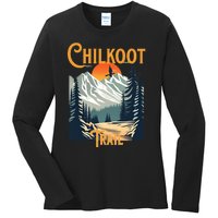 Vintage Chilkoot Trail Souvenir Hiking Ladies Long Sleeve Shirt