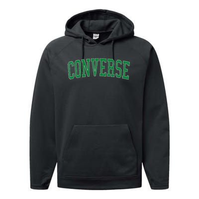 Vintage C.O.N.V.E.R.S.E Tx Distressed Green Performance Fleece Hoodie