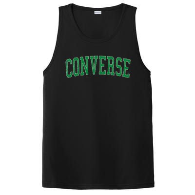 Vintage C.O.N.V.E.R.S.E Tx Distressed Green PosiCharge Competitor Tank