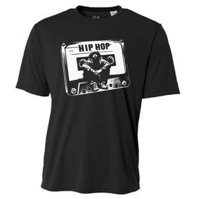 Vintage Cassette Tape Hip Hop Music 80s 90s Retro Cooling Performance Crew T-Shirt