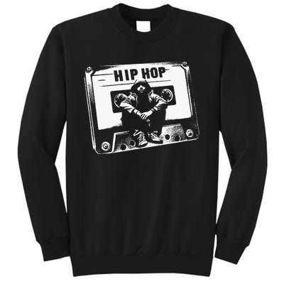 Vintage Cassette Tape Hip Hop Music 80s 90s Retro Sweatshirt