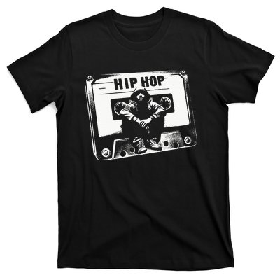 Vintage Cassette Tape Hip Hop Music 80s 90s Retro T-Shirt