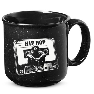 Vintage Cassette Tape Hip Hop Music 80s 90s Retro 15oz Campfire Ceramic Mug