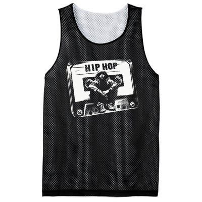 Vintage Cassette Tape Hip Hop Music 80s 90s Retro Mesh Reversible Basketball Jersey Tank