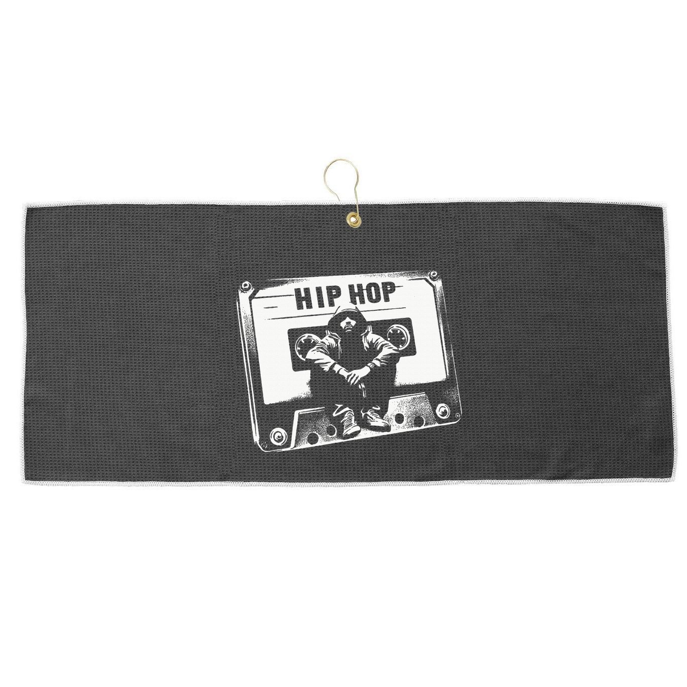 Vintage Cassette Tape Hip Hop Music 80s 90s Retro Large Microfiber Waffle Golf Towel