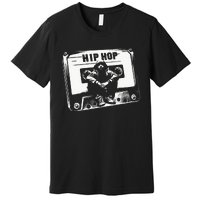 Vintage Cassette Tape Hip Hop Music 80s 90s Retro Premium T-Shirt