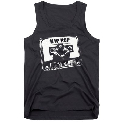 Vintage Cassette Tape Hip Hop Music 80s 90s Retro Tank Top