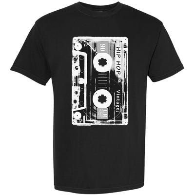 Vintage Cassette Tape Hip Hop Music 80s 90s Retro Distressed Garment-Dyed Heavyweight T-Shirt