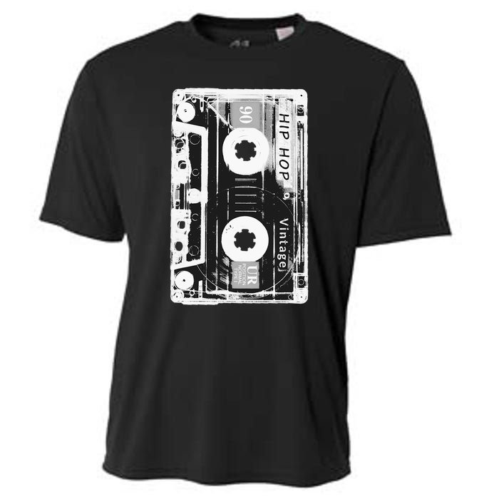 Vintage Cassette Tape Hip Hop Music 80s 90s Retro Distressed Cooling Performance Crew T-Shirt