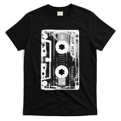 Vintage Cassette Tape Hip Hop Music 80s 90s Retro Distressed T-Shirt