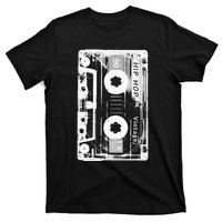 Vintage Cassette Tape Hip Hop Music 80s 90s Retro Distressed T-Shirt