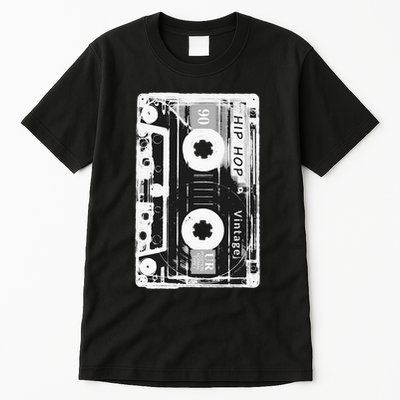 Vintage Cassette Tape Hip Hop Music 80s 90s Retro Distressed Tall T-Shirt