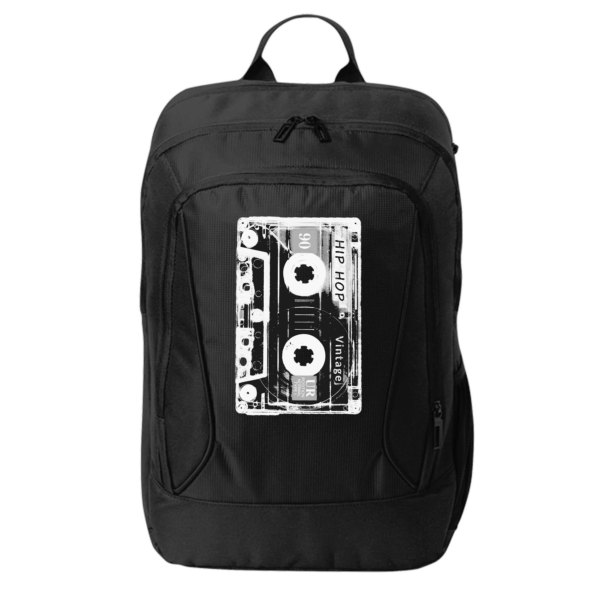 Vintage Cassette Tape Hip Hop Music 80s 90s Retro Distressed City Backpack
