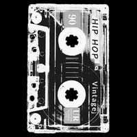 Vintage Cassette Tape Hip Hop Music 80s 90s Retro Distressed Button
