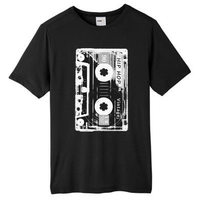 Vintage Cassette Tape Hip Hop Music 80s 90s Retro Distressed Tall Fusion ChromaSoft Performance T-Shirt