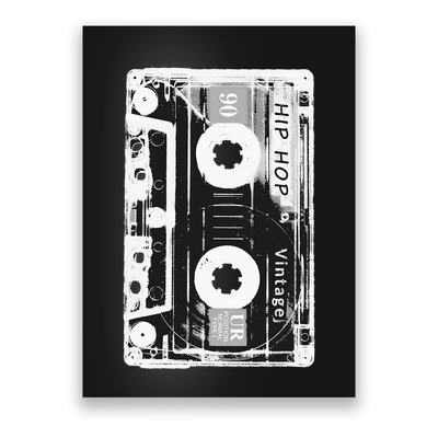 Vintage Cassette Tape Hip Hop Music 80s 90s Retro Distressed Poster