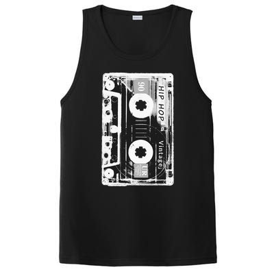 Vintage Cassette Tape Hip Hop Music 80s 90s Retro Distressed PosiCharge Competitor Tank