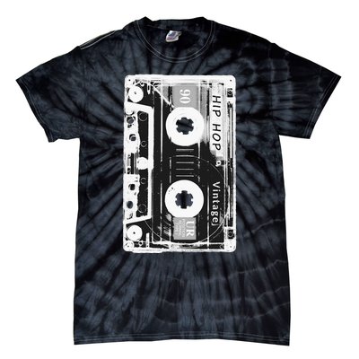 Vintage Cassette Tape Hip Hop Music 80s 90s Retro Distressed Tie-Dye T-Shirt