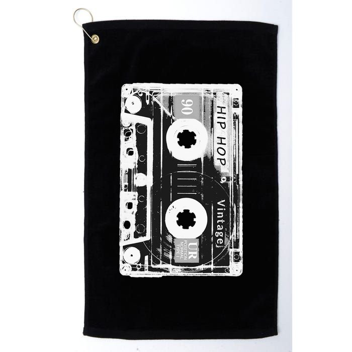 Vintage Cassette Tape Hip Hop Music 80s 90s Retro Distressed Golf Towel