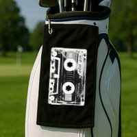 Vintage Cassette Tape Hip Hop Music 80s 90s Retro Distressed Golf Towel