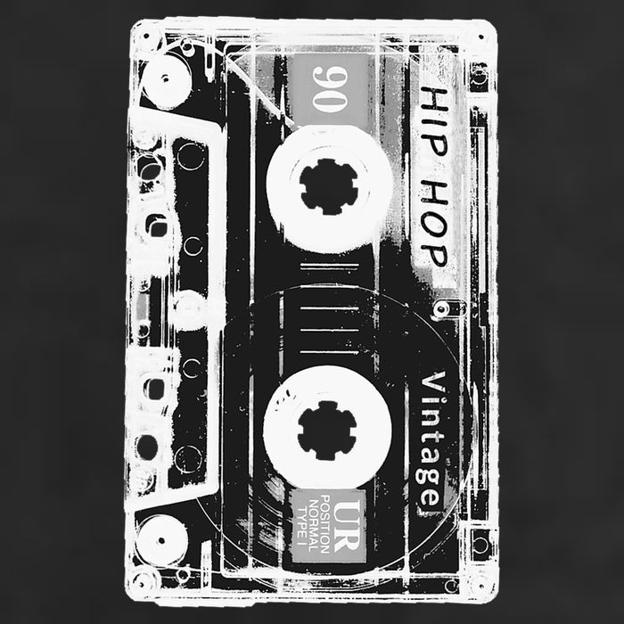 Vintage Cassette Tape Hip Hop Music 80s 90s Retro Distressed Golf Towel