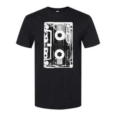 Vintage Cassette Tape Hip Hop Music 80s 90s Retro Distressed Softstyle CVC T-Shirt