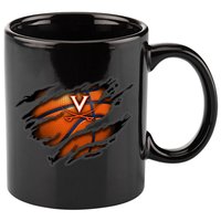 Virginia Cavaliers Tearing Basketball - Apparel 11oz C Handle Ceramic Mug