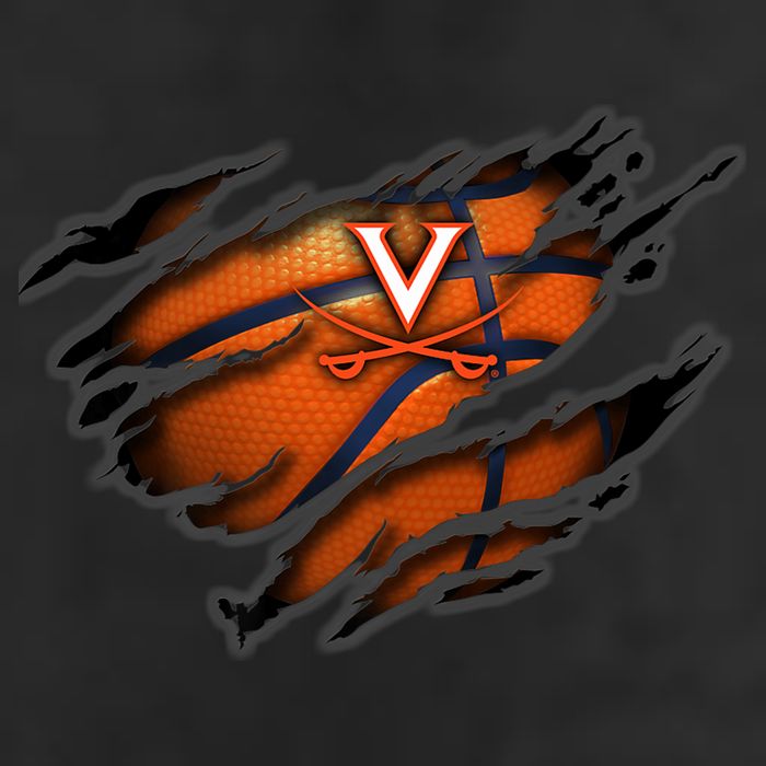 Virginia Cavaliers Tearing Basketball - Apparel 11oz C Handle Ceramic Mug
