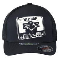 Vintage Cassette Tape Hip Hop Music 80s 90s Retro Graphic Flexfit Unipanel Trucker Cap