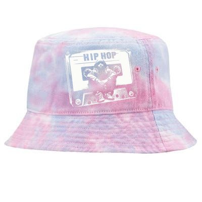 Vintage Cassette Tape Hip Hop Music 80s 90s Retro Graphic Tie-Dyed Bucket Hat