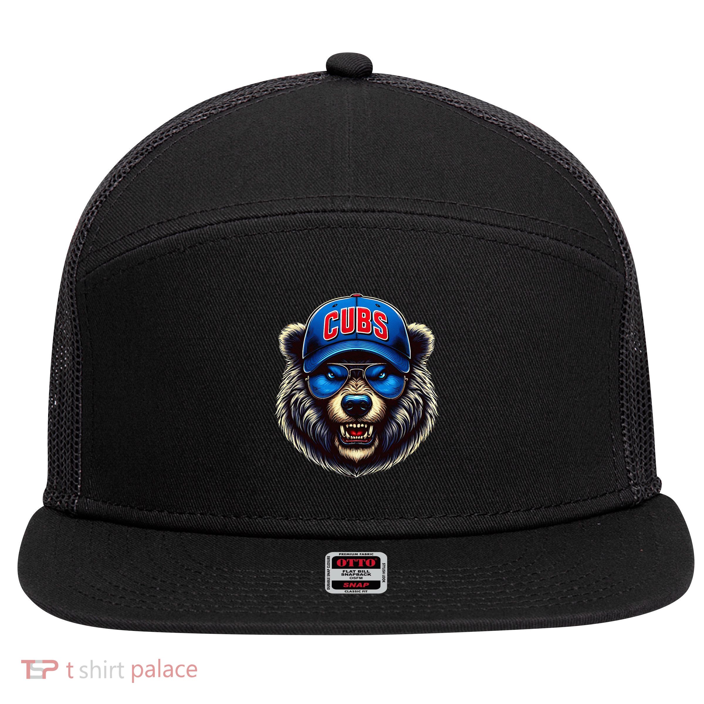 Vintage Cubs Throwback Style Classic Gift For Women 7 Panel Mesh Trucker Snapback Hat