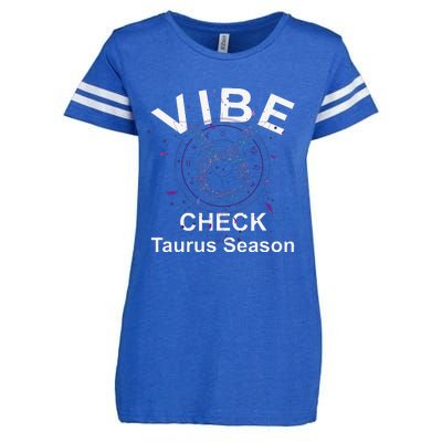 Vibe Check Taurus Zodiac Sign Reliable Loyal and Sensual Enza Ladies Jersey Football T-Shirt