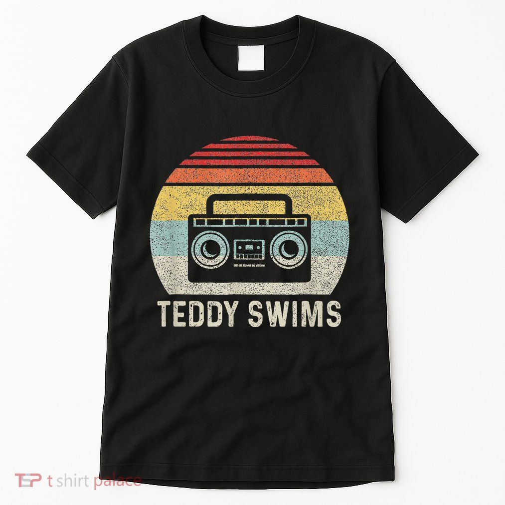Vintage Cassette Tape T.E.D.D.Y Swims 90s Music Retro Sunset Tall T-Shirt