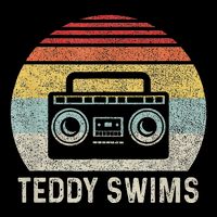 Vintage Cassette Tape T.E.D.D.Y Swims 90s Music Retro Sunset Button