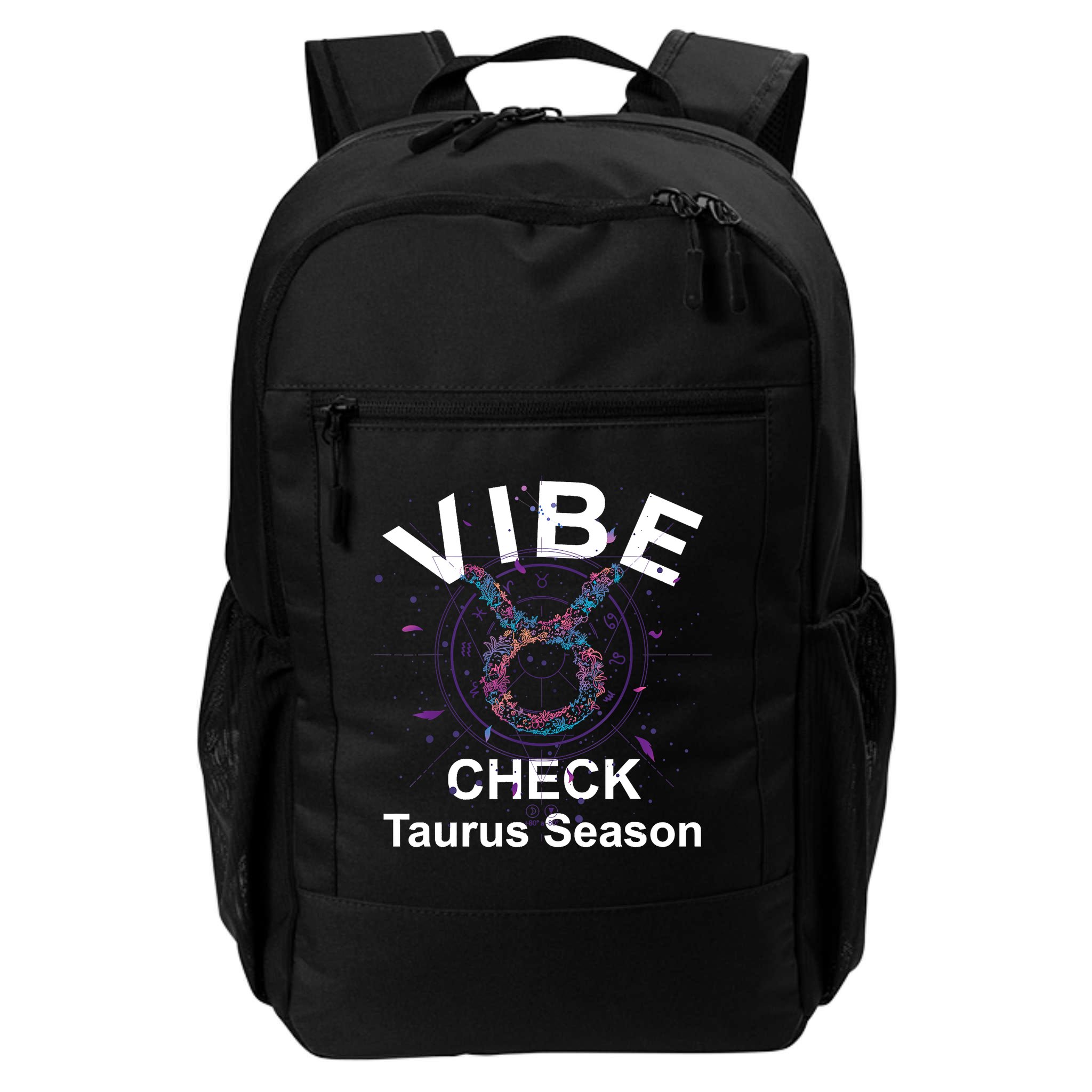 Vibe Check Taurus Zodiac Sign Reliable Loyal And Sensual Backpack