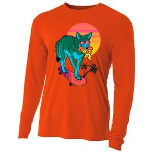 Vaporwave Coyote Cooling Performance Long Sleeve Crew