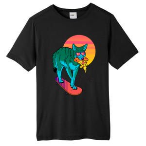 Vaporwave Coyote Tall Fusion ChromaSoft Performance T-Shirt