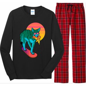 Vaporwave Coyote Long Sleeve Pajama Set