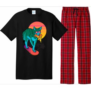 Vaporwave Coyote Pajama Set