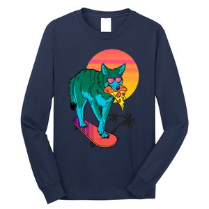 Vaporwave Coyote Long Sleeve Shirt