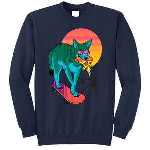 Vaporwave Coyote Tall Sweatshirt