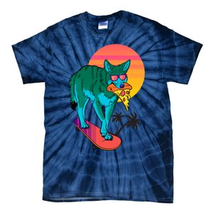 Vaporwave Coyote Tie-Dye T-Shirt