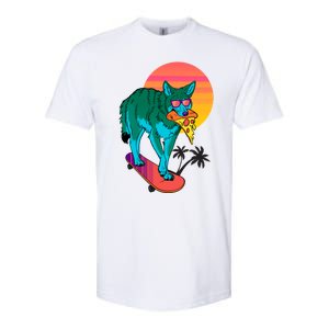 Vaporwave Coyote Softstyle CVC T-Shirt