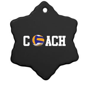 Volleyball Coach Volleyball Ball Sport Gift Ceramic Star Ornament