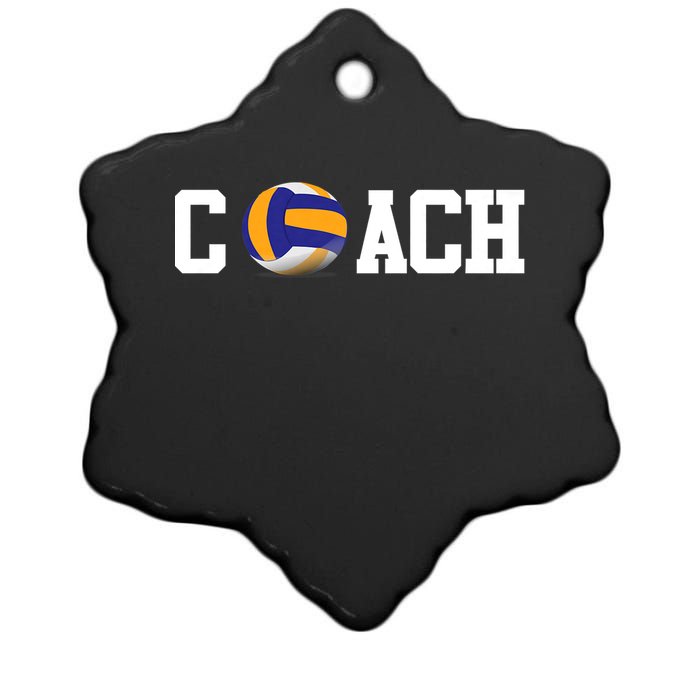 Volleyball Coach Volleyball Ball Sport Gift Ceramic Star Ornament